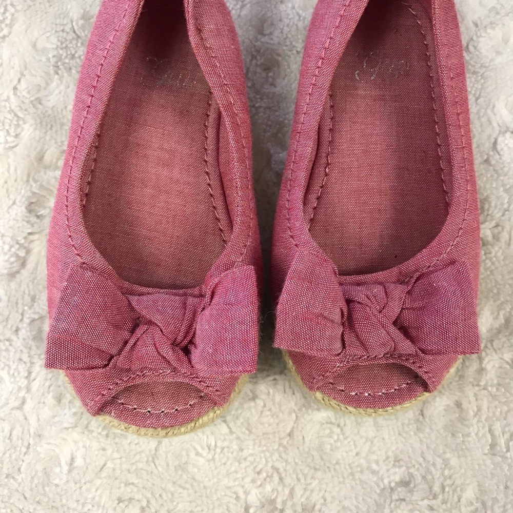 Gap Peep Toe Shoes Espadrille Style Size 6 - Picture 2 of 8